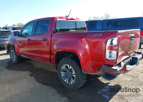 2021 Chevrolet Colorado 2Wd Short Box Z71 z USA, uszkodzony, nr VIN 1GCGSDEN7M1223270